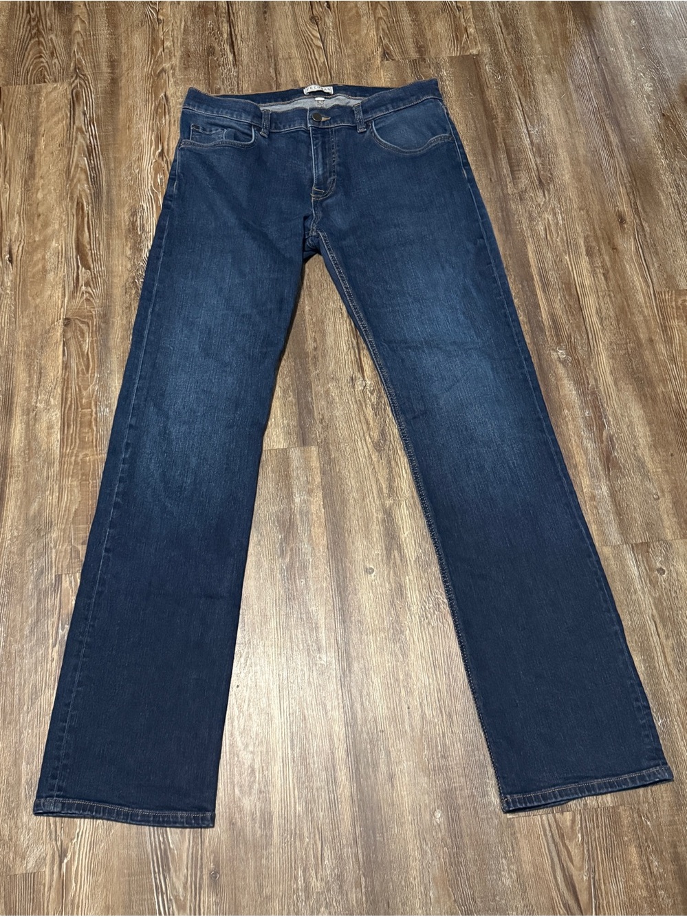Tecovas Slim Jeans Men's 34x34 Western High Rise Straight Leg in Dark Blue Denim